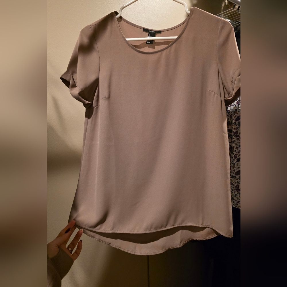 Forever 21 Women's Taupe Blouse